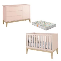berço-americano-comoda-rosa-new-classic-pés-madeira-natural-