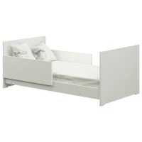 Berço Americano Duda Branco Acetinado Cama