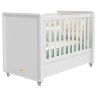 Berço Americano e Cômoda Gaveteiro Infantil Tutto New Branco