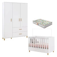 berço-americano-guarda-roupa-infantil-milka-branco-colchão-g