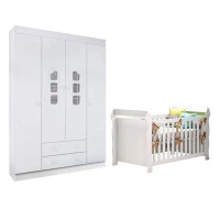 Berço-Americano-lara-guarda-roupa-Infantil-Lívia-Branco-Bril