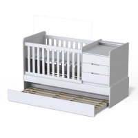 Berço Americano Multifuncional Cleo Branco Acetinado - Carol