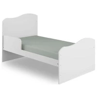 Berço americano Munique branco brilho Canaã mini cama