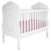 Berço Americano Realeza Branco Acetinado Canaã