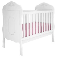 Berço Americano Realeza Branco Acetinado Canaã