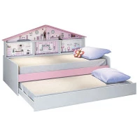 Bicama-Infantil-Casa-de-Boneca-Diversão-com-Led---Pura-Magia