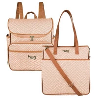 Bolsa e Mochila Maternidade Xodó Bege Hug A