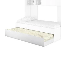 Cama Auxiliar Chiara Branco Brilho - Phoenix