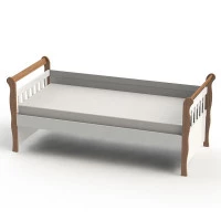 Cama Babá Júlia Branco Acetinado Amadeirado – Carolina Movei
