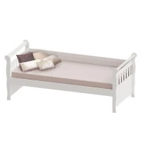 Cama Babá Júlia Branco Brilho – Carolina Moveis