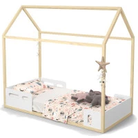 Cama-Montessoriana-Liv-Branco-Natural-Matic
