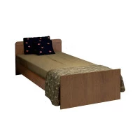 Cama Selena Branco Acetinado Amadeirado – Carolina Móveis
