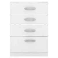 Cômoda Astral 4 Gavetas Branco Brilho - Demóbile 