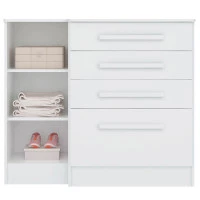 Cômoda com Porta Luna 775 Branco - Qmovi