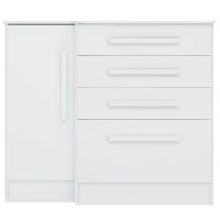 Cômoda com Porta Luna 775 Branco - Qmovi