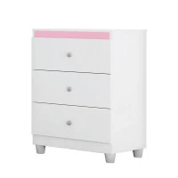 Comoda-Gaveteiro-Gutti-Branco-rosa-Móveis-Estrela