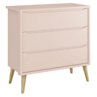 CÔMODA GAVETEIRO ROSA 