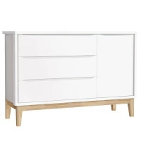 Cômoda Infantil 1 Porta Classic Branco com