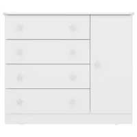Cômoda Infantil Doce Sonho 2561 Branco Brilho – Qmovi