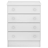 Cômoda Infantil Doce Sonho Branco Brilho Qmovi