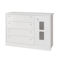 Cômoda Infantil Joãozinho Branco Brilho – Reller