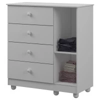 Cômoda Infantil Katatau Branco Brilho Interna