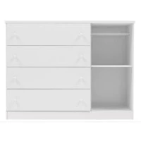 comoda infantil livia branco brilho phoenix interna