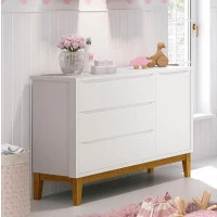 comoda-infantil-new-classic-com-porta-branco-com-pes-madeira