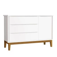comoda-infantil-new-classic-com-porta-branco-com-pes-madeira
