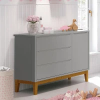 comoda-infantil-new-classic-com-porta-cinza-com-pes-madeira-