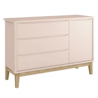 Cômoda Sapateira Infantil Rosa Classic Reller