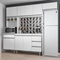 Cozinha-com-Balcão-e-Tampo-120-cm-Andréia-Branco-Brilho-AJL-