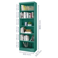 croqui-Estante-para-Livros-Linus-1404-Turquesa-Qmovi