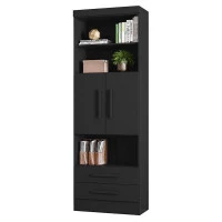 Estante-para-Livros-3700-preto-fosco-Qmovi
