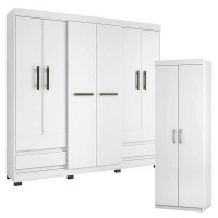 Guarda-Roupa-Casal-2264-com-Armario-Multiuso-6020-Branco-Bri