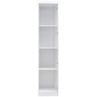 Guarda roupa infantil 1 porta interna Eloisa branco brilho