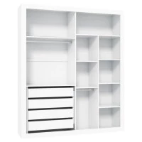 guarda roupa infantil 2 portas tutto new branco acetinado in