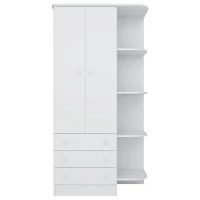 Guarda roupa infantil doce sonho branco qmovi
