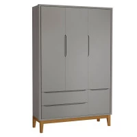 guarda-roupa-infantil-new-classic-3-portas-cinza-com-pes-mad