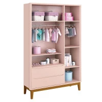 guarda-roupa-infantil-new-classic-3-portas-rosa-com-pes-made