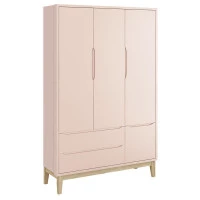 Guarda Roupa Infantil Rosa Classic Reller 