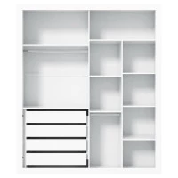 Guarda Roupa Infantil Tutto New Branco Interna