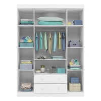 GUARDA ROUPA INTERNO HELENA BRANCO BRILHO PHOENIX