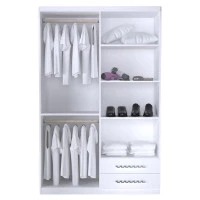 Interna Guarda Roupa Infantil Louise Branco Brilho - AJL 