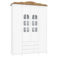 Guarda Roupa Provence 4 Portas Acetinado Teka Touch Matic