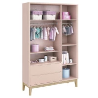 Guarda Roupa Rosa Classic Reller Interna 
