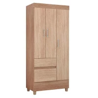 Guarda Roupa Solteiro Wind Nogal Vanilla Touch - Demóbile