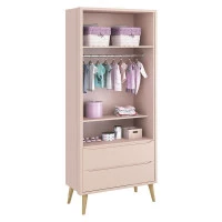 GUARDA ROUPA THEO INTERNO ROSA 