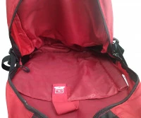 Mochila Escolar Diadora Preto Vermelho DI9013 - Nytron