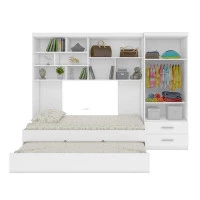 Interior Quarto Infantil Completo Chiara Branco Brilho - Pho